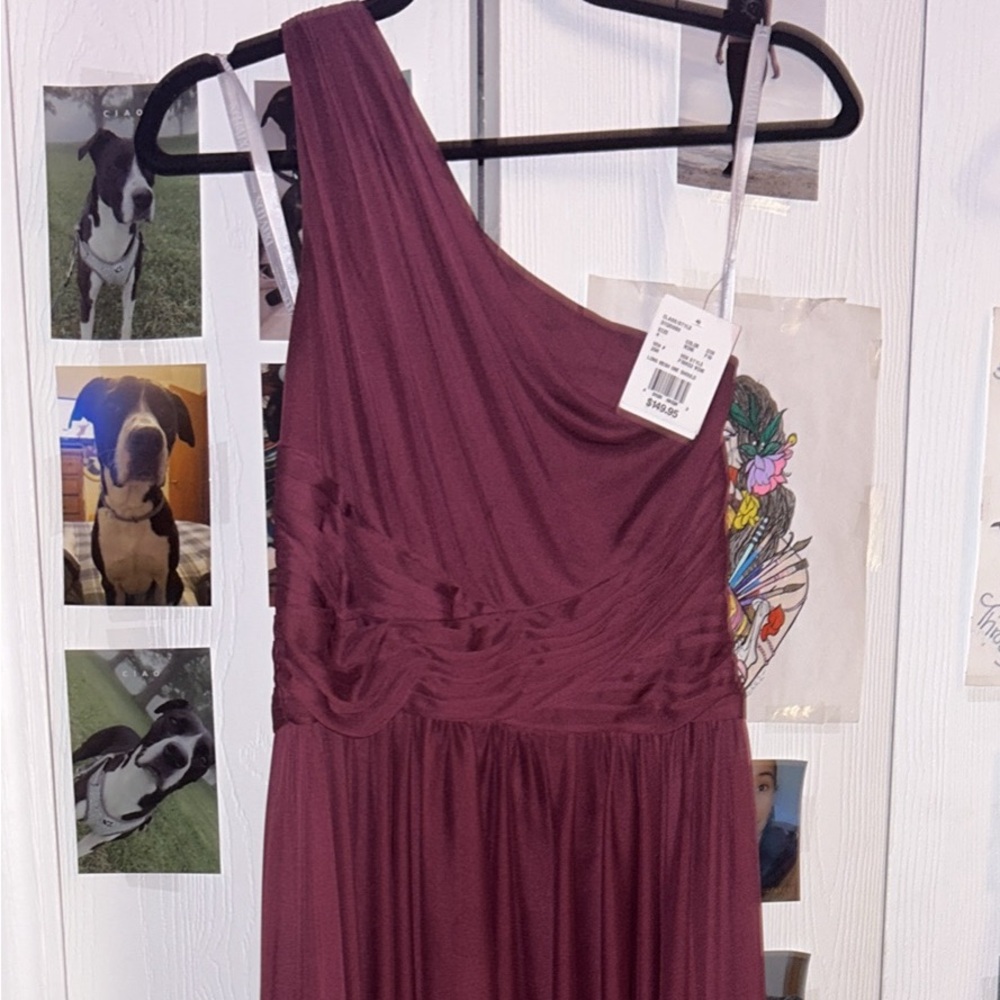 Wine Red David’s Bridal Gown